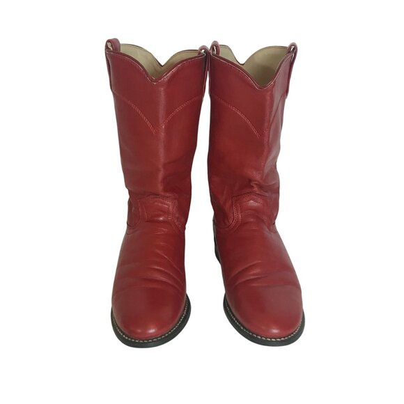 Ariat Womens Red Leather Cowboy Boots 5.5M Western-Style Durable Classic Design - Picture 10 of 10